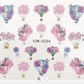 Nail Sticker Flower Hot Air Balloon YZW-3234 Premier Nail Supply