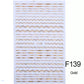 Nail Sticker Wavy Line Gold Strip F139 Premier Nail Supply