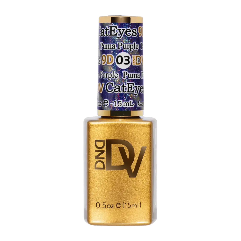 DND - Diva 9D Gelcolor Cat Eye Glassball #03 - Puma Purple DND
