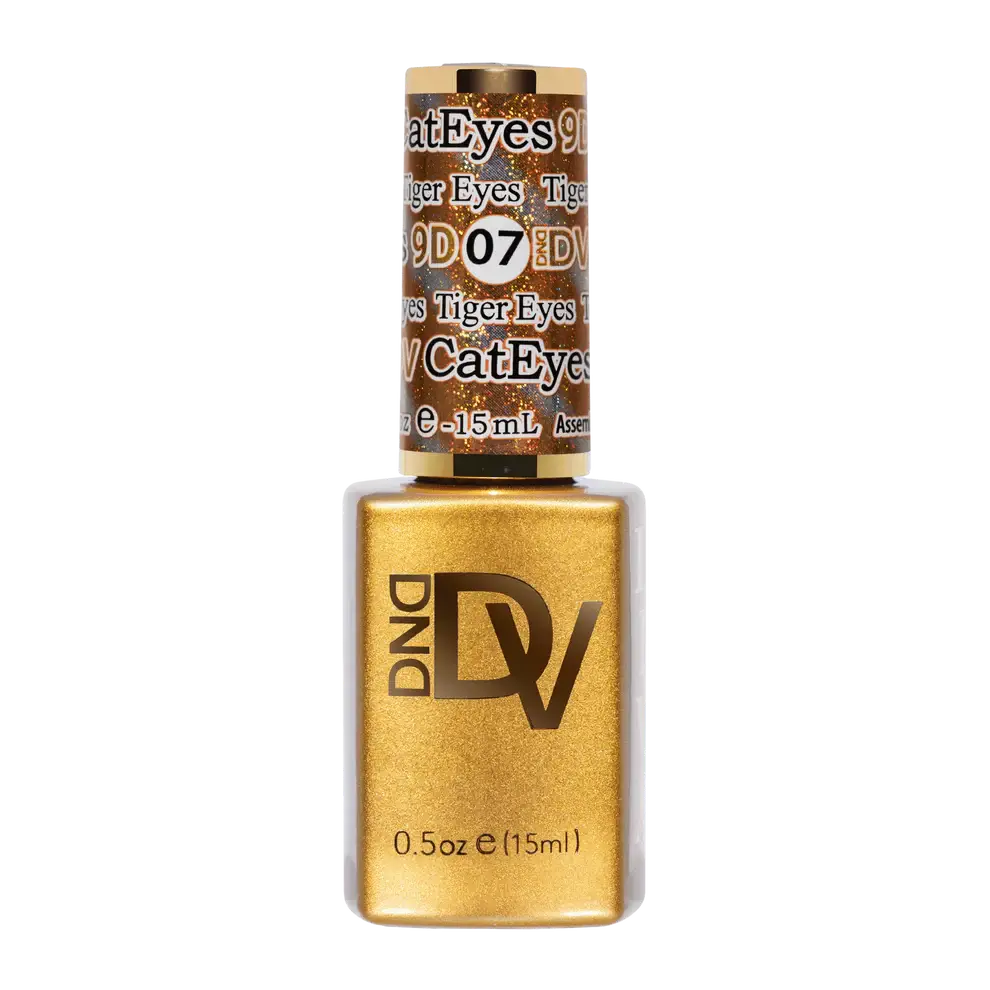 DND - Diva 9D Gelcolor Cat Eye Glassball #07 - Tiger Eyes DND