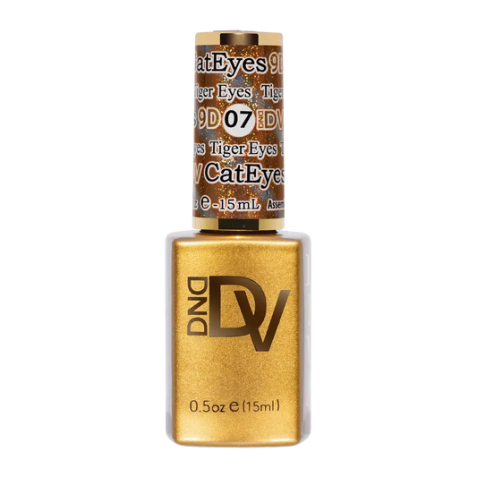 DND - Diva 9D Gelcolor Cat Eye Glassball #07 - Tiger Eyes DND