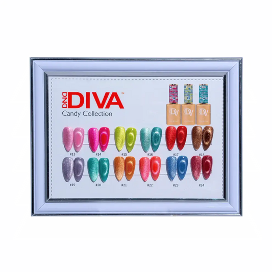 DIVA Framed Color Chart — 9D Cat Eye Candy DND