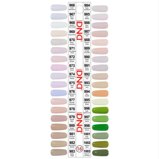 DND Gelcolor - Retro Earth-Scape Color Swatch Single – 16 DND