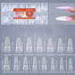 Nail Tip Poly Gel Form Extension Space French Almond #5/9882-9 Beyond Beauty Page