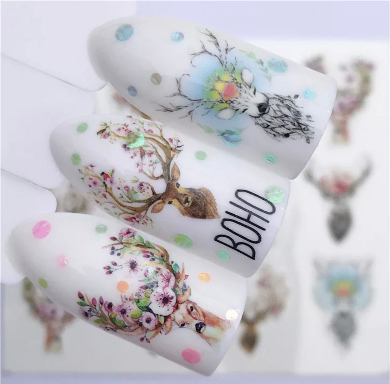 Nail Sticker Colorful Luxury 3D jewels Design -DP413 Premier Nail Supply