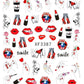 Nail Sticker Red Lip XF3387 Premier Nail Supply