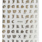Nail Sticker Old English Letters Silver XFS3262 Premier Nail Supply