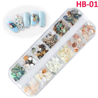 Fashion Seashells Jewelry 3D Charms Nail Art Design HB Premier Nail Supply