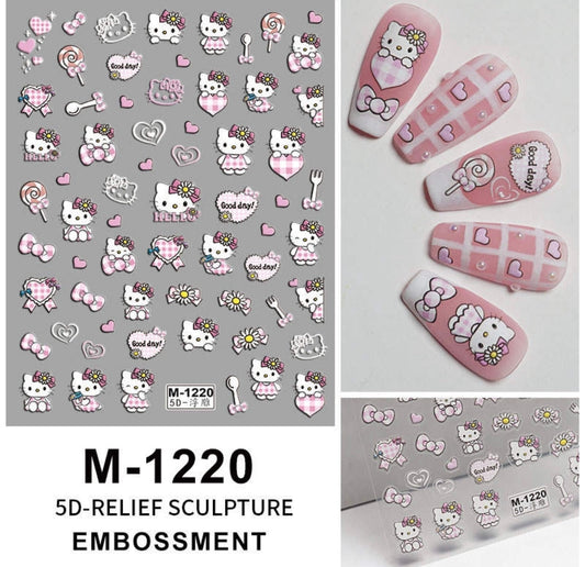 Nail Stickers 5D Hello Kitty M1220 Premier Nail Supply