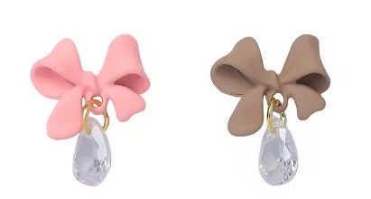 Nail Charm Bell Bow with Rhinestone 2 pcs/ bag Beyond Beauty Page