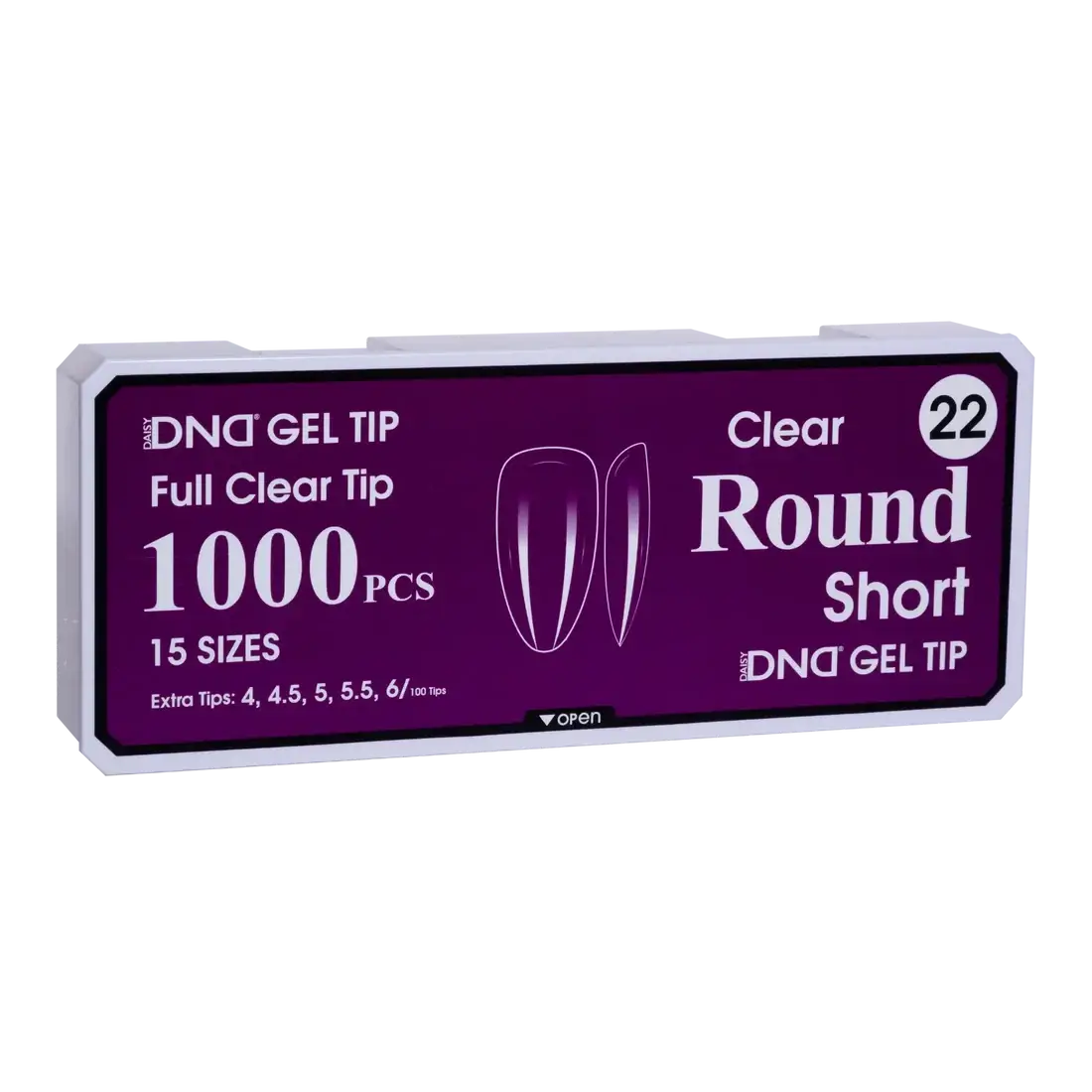 DND Soft Gel Tips - Round Short #22 DND