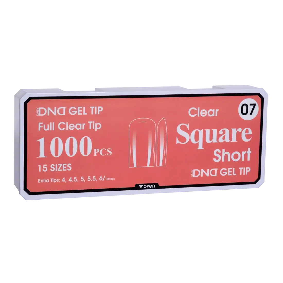 DND Soft Gel Tips - Square Short #07 DND