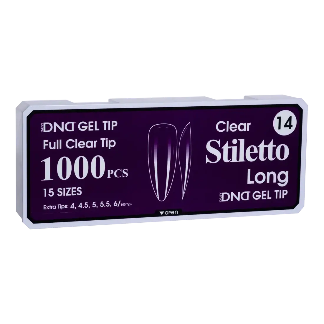 DND Soft Gel Tips - Stiletto Long #14 DND