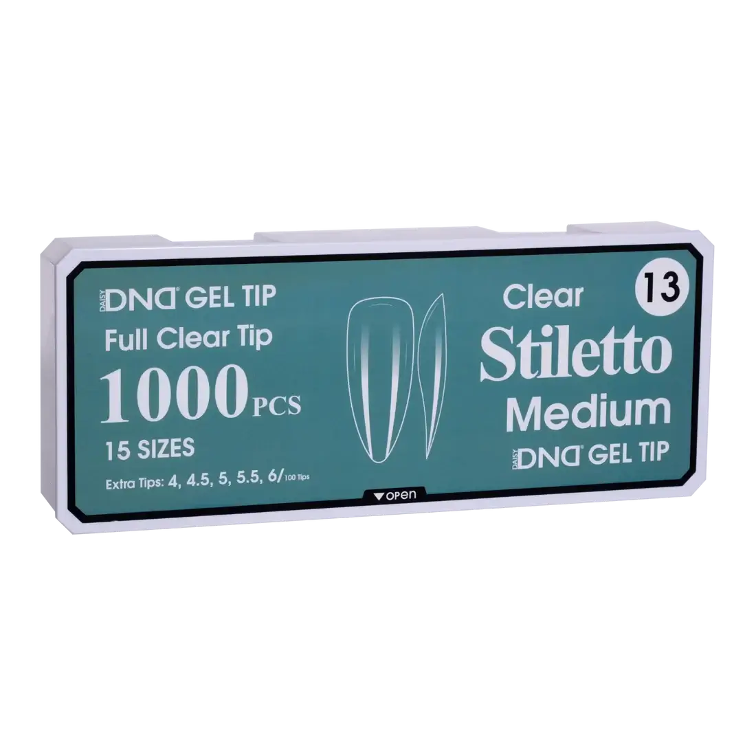 DND Soft Gel Tips - Stiletto Medium #13 DND