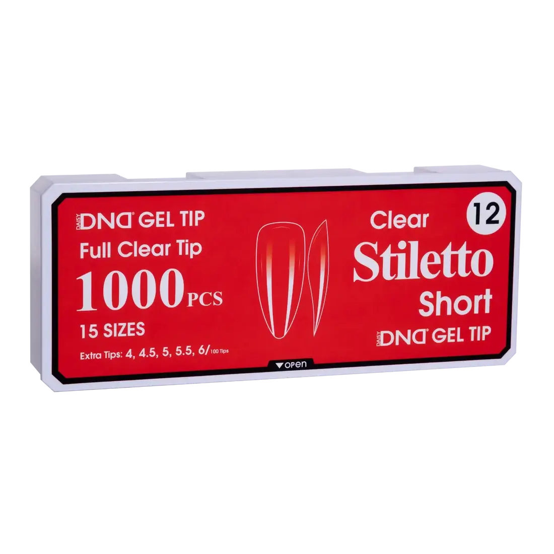DND Soft Gel Tips - Stiletto Short #12 DND