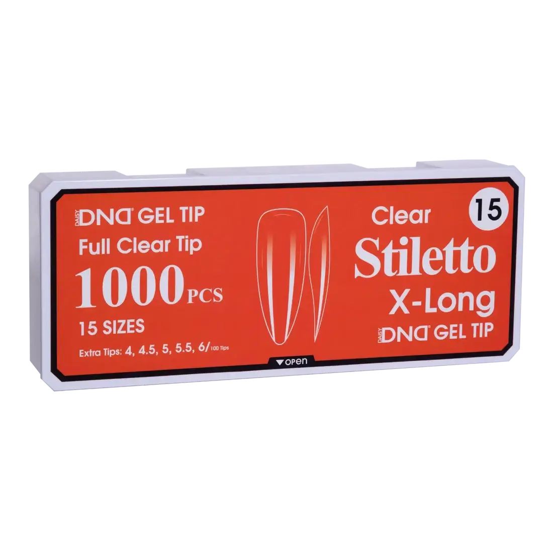 DND Soft Gel Tips - Stiletto X-Long #15 DND