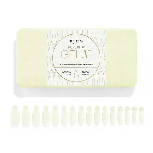 Aprés Bare Gel-X® Sculpted Box of Tips (16 sizes, 280pcs) apres