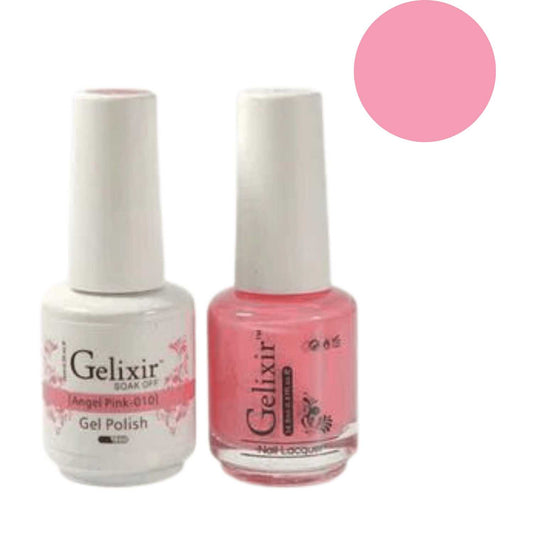 Gelixir Gel Polish & Nail Lacquer Duo - Angle Pink 010 Gelixir