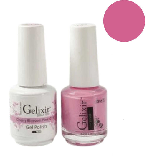 Gelixir Gel Polish & Nail Lacquer Duo - Cherry Blossom Pink 015 Gelixir
