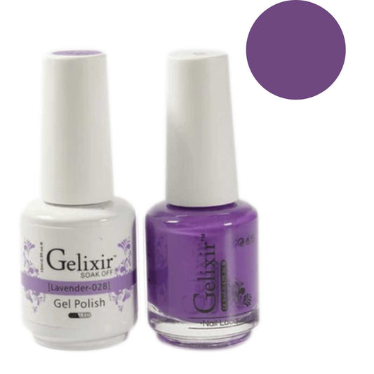 Gelixir Gel Polish & Nail Lacquer Duo - Lavender 028 Gelixir