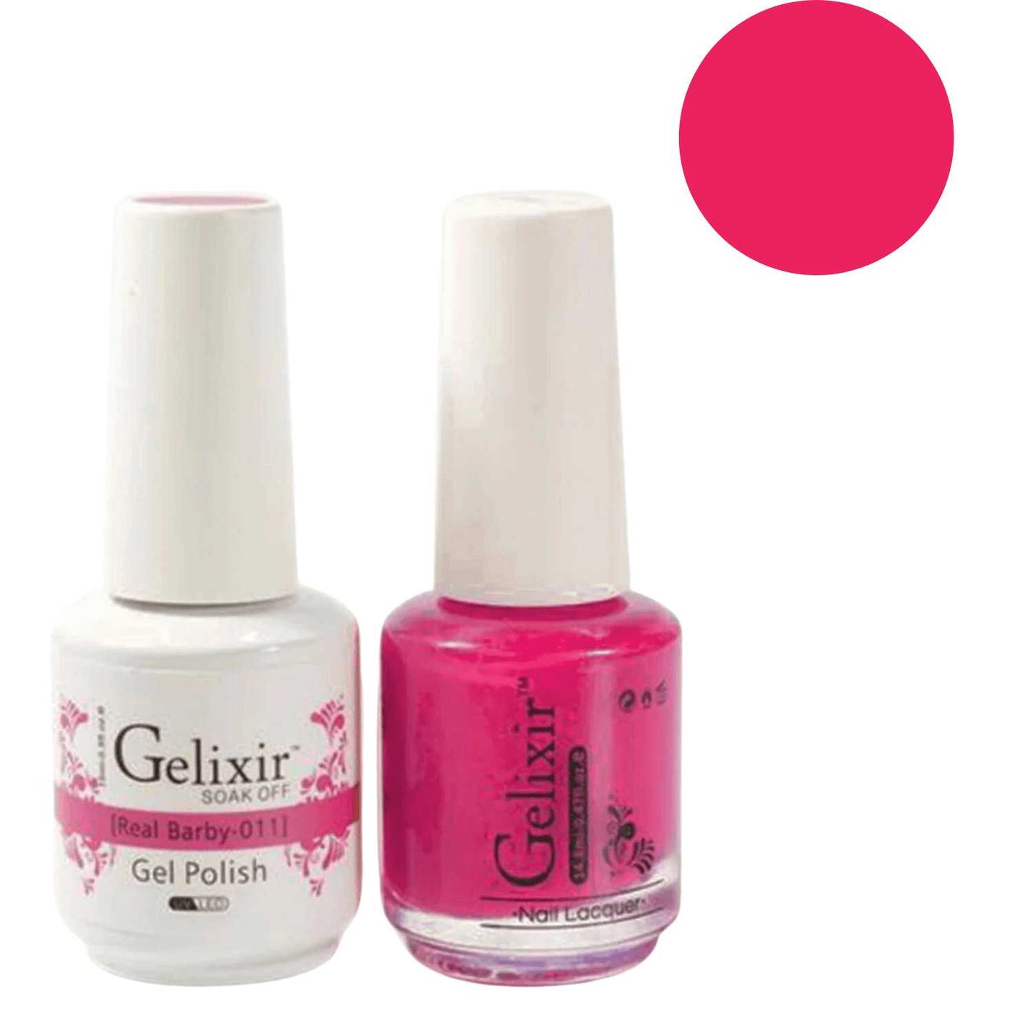 Gelixir Gel Polish & Nail Lacquer Duo - Real Barby 011 Gelixir