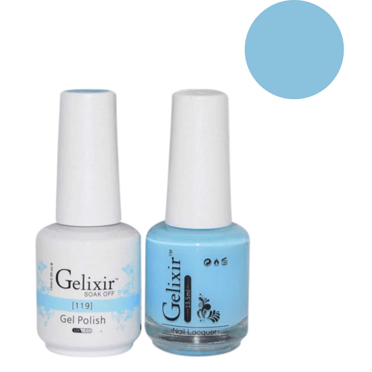 Gelixir Gel Polish & Nail Lacquer Duo - #119 Gelixir