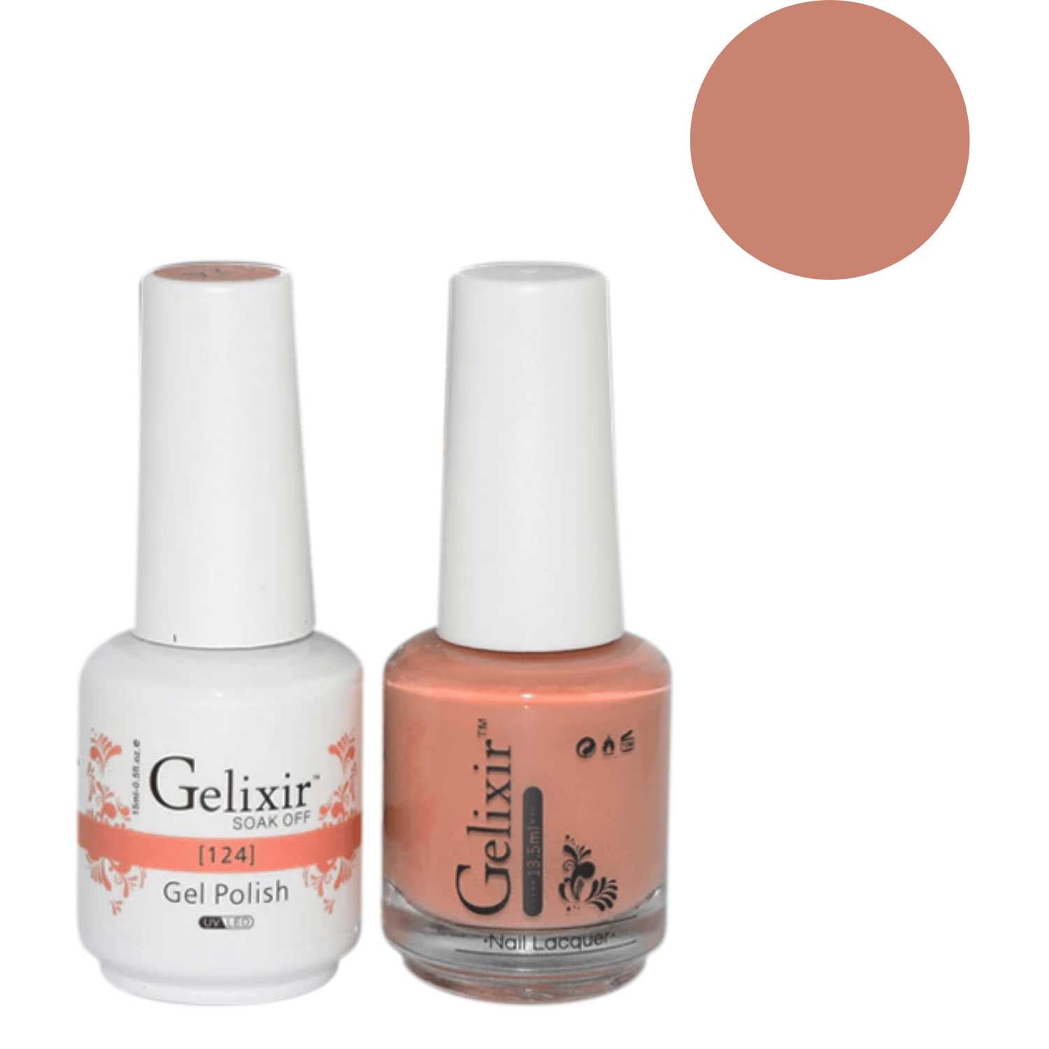 Gelixir Gel Polish & Nail Lacquer Duo - #124 Gelixir