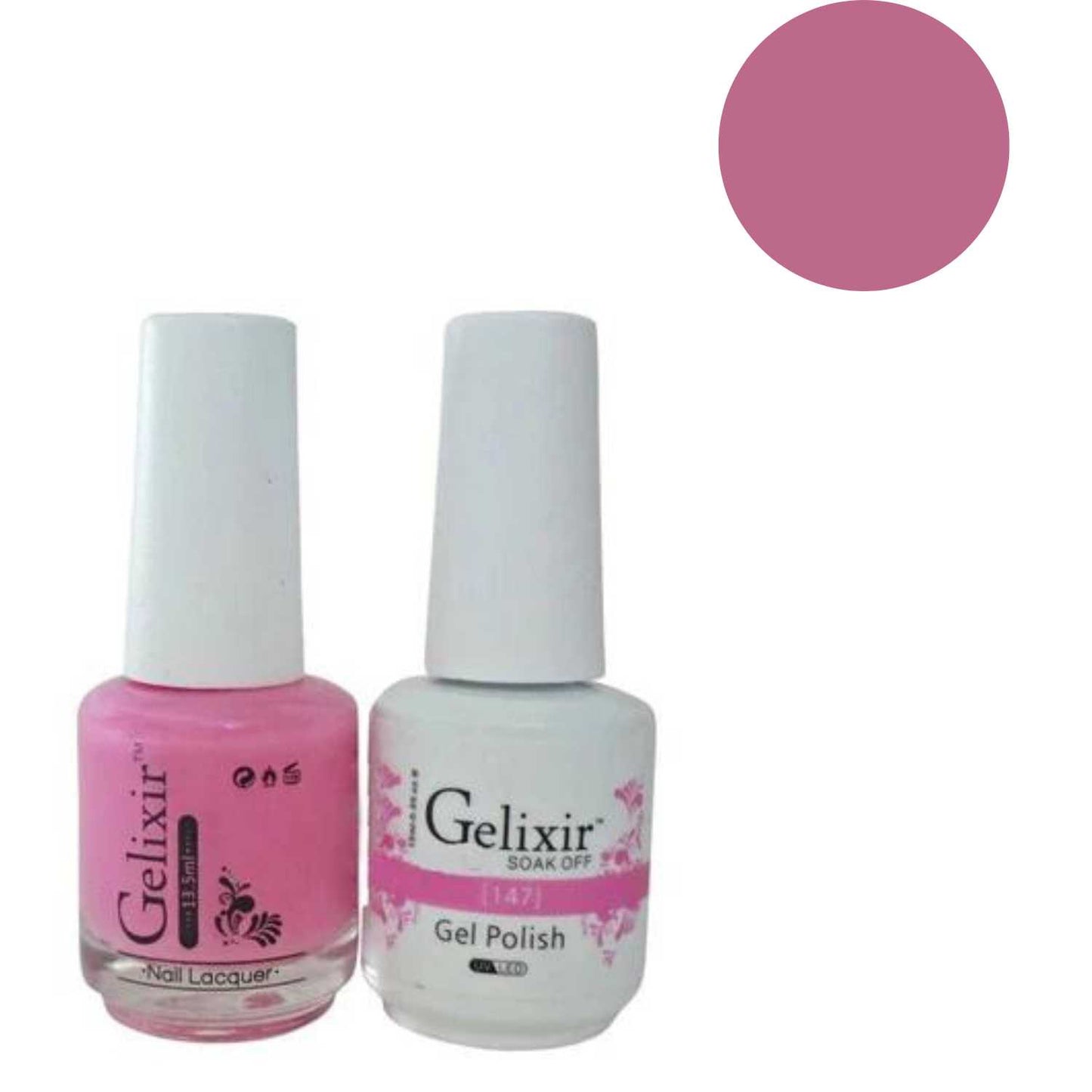 Gelixir Gel Polish & Nail Lacquer Duo - #147 Gelixir