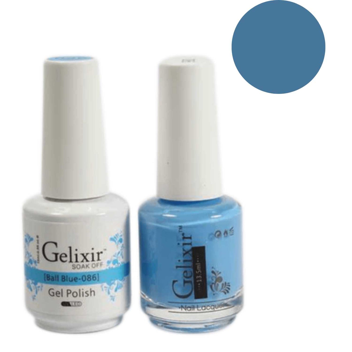 Gelixir Gel Polish & Nail Lacquer Duo Ball Blue - #86 Gelixir