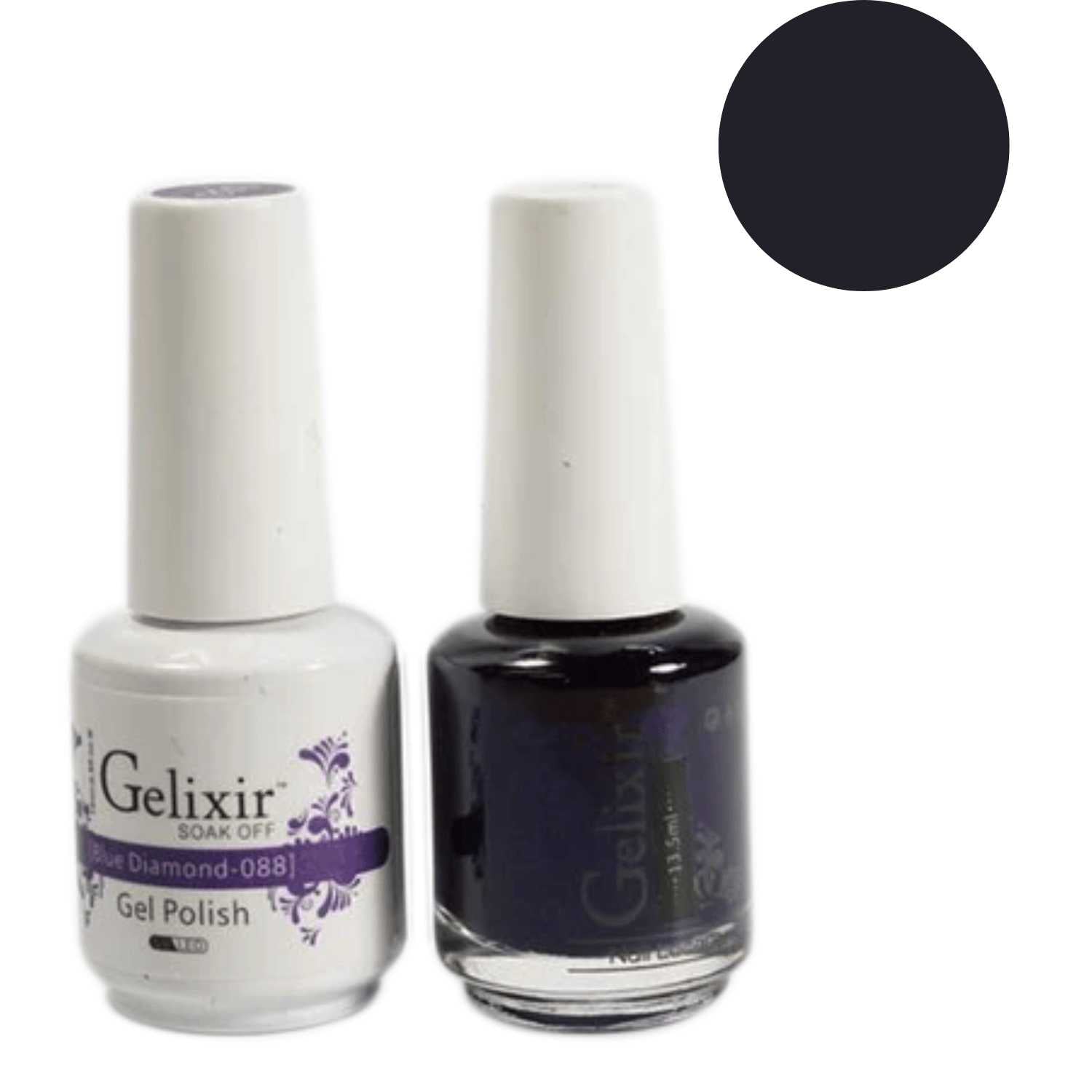 Gelixir Gel Polish & Nail Lacquer Duo Blue Diamond - #88 Gelixir