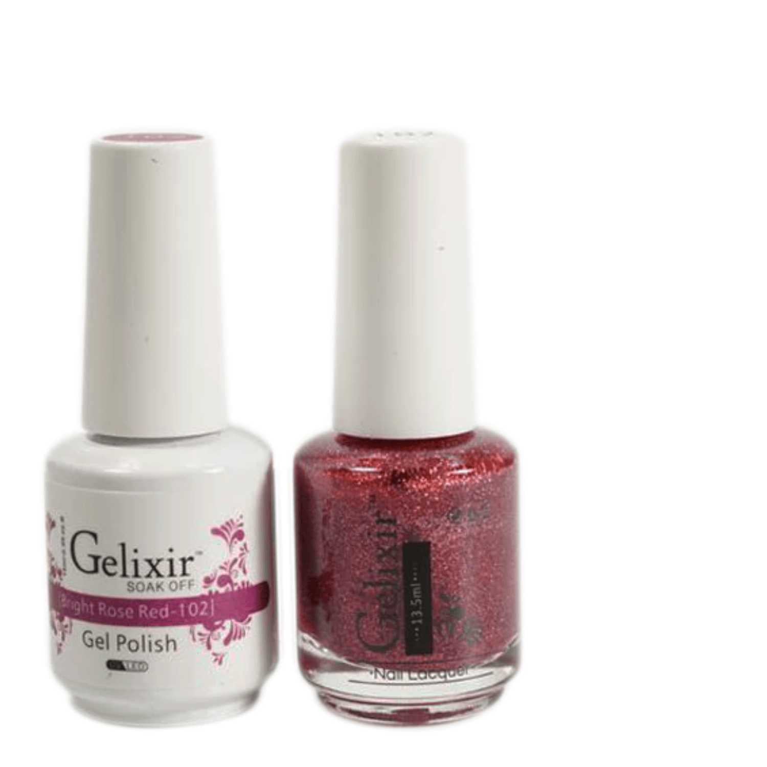 Gelixir Gel Polish & Nail Lacquer Duo Bright Rose - #102 Gelixir