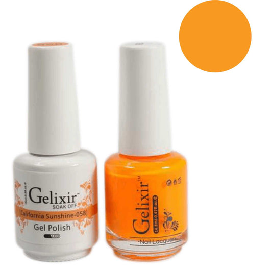 Gelixir Gel Polish & Nail Lacquer Duo California Sunshine - #58 Gelixir