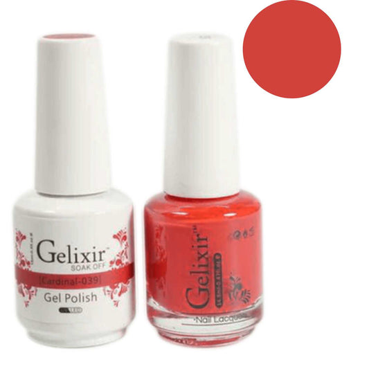 Gelixir Gel Polish & Nail Lacquer Duo Cardinal - #39 Gelixir