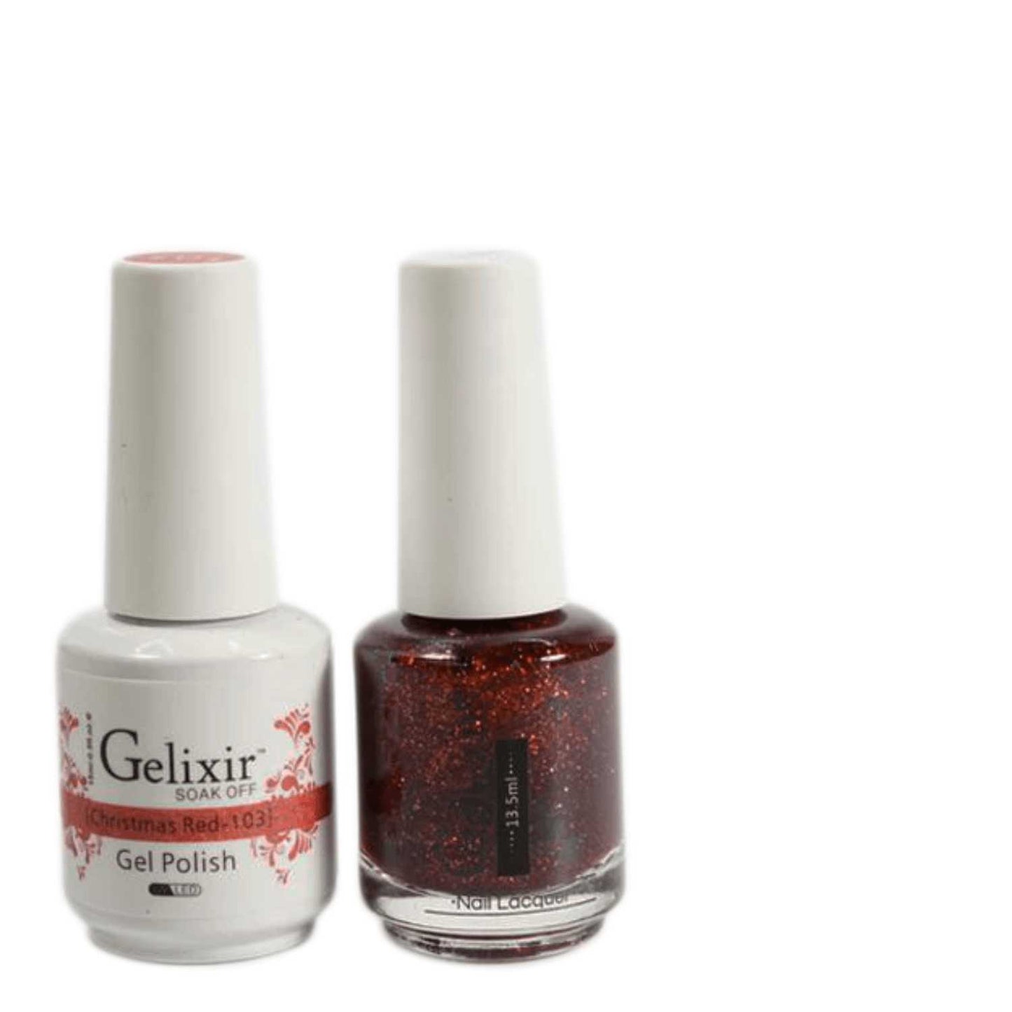 Gelixir Gel Polish & Nail Lacquer Duo Christmas Red - #103 Gelixir