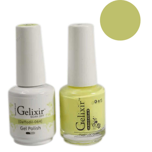 Gelixir Gel Polish & Nail Lacquer Duo Daffodil - #64 Gelixir