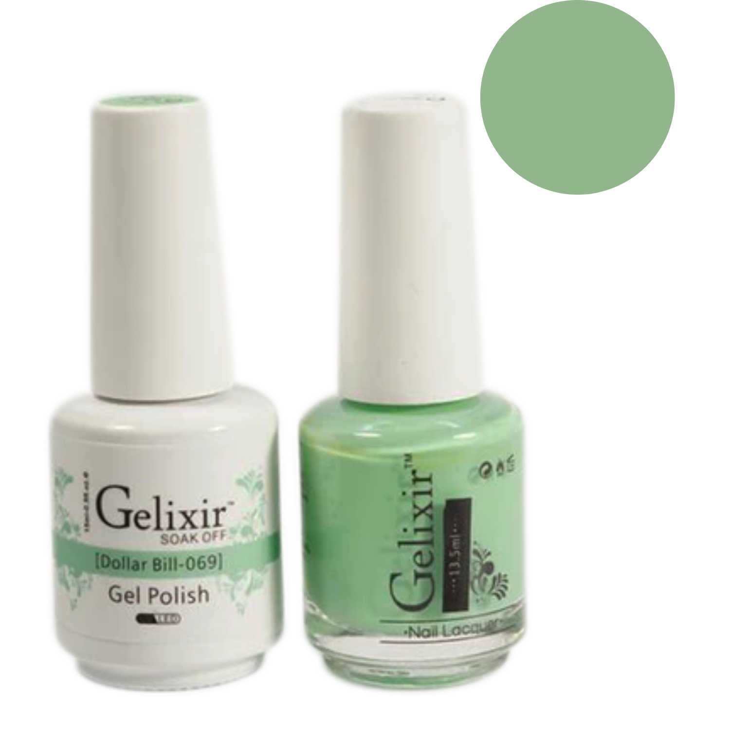 Gelixir Gel Polish & Nail Lacquer Duo Dollar Bill - #69 Gelixir