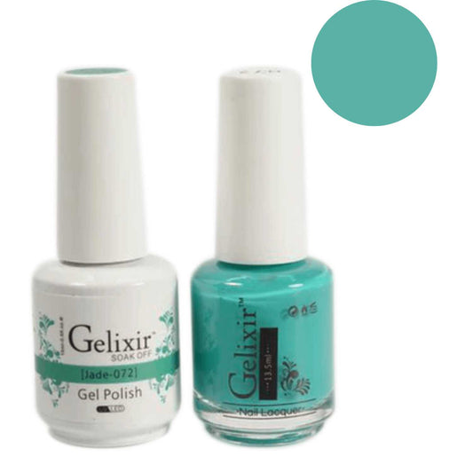 Gelixir Gel Polish & Nail Lacquer Duo Jade - #72 Gelixir