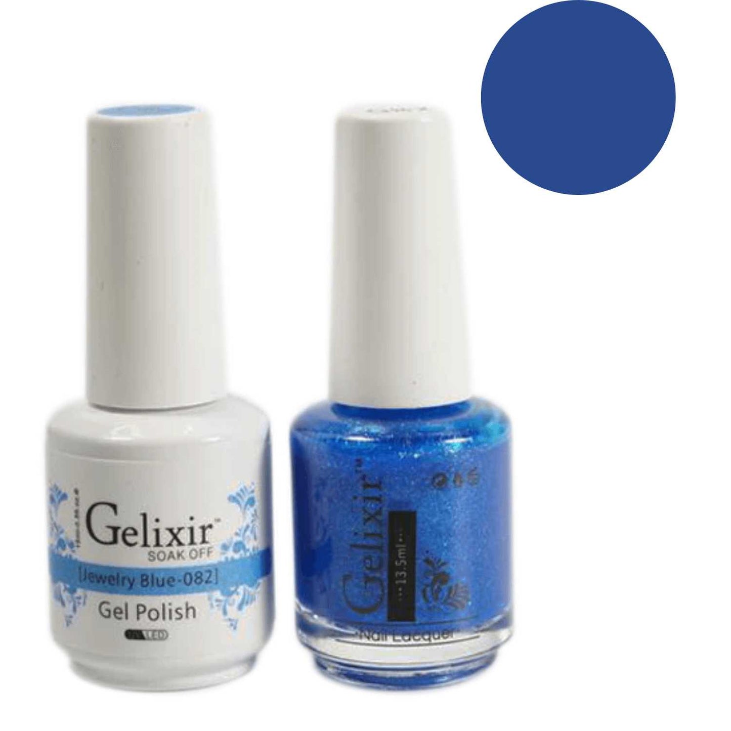 Gelixir Gel Polish & Nail Lacquer Duo Jewelry Blue - #82 Gelixir