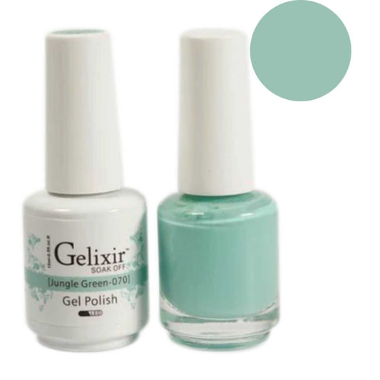 Gelixir Gel Polish & Nail Lacquer Duo Jungle Green - #70 Gelixir