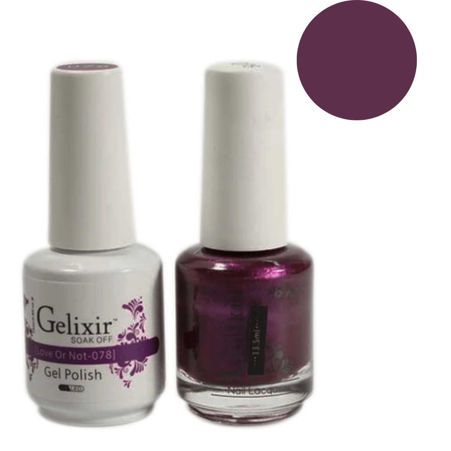 Gelixir Gel Polish & Nail Lacquer Duo Love or Not - #78 Gelixir