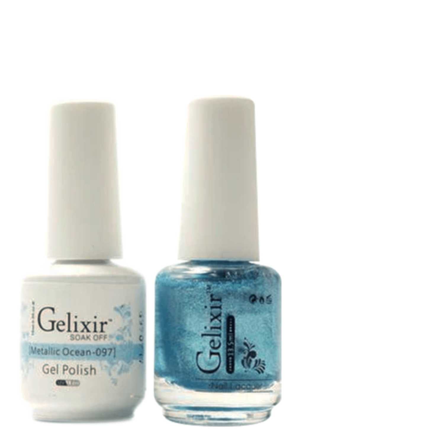 Gelixir Gel Polish & Nail Lacquer Duo Metallic Ocean - #97 Gelixir