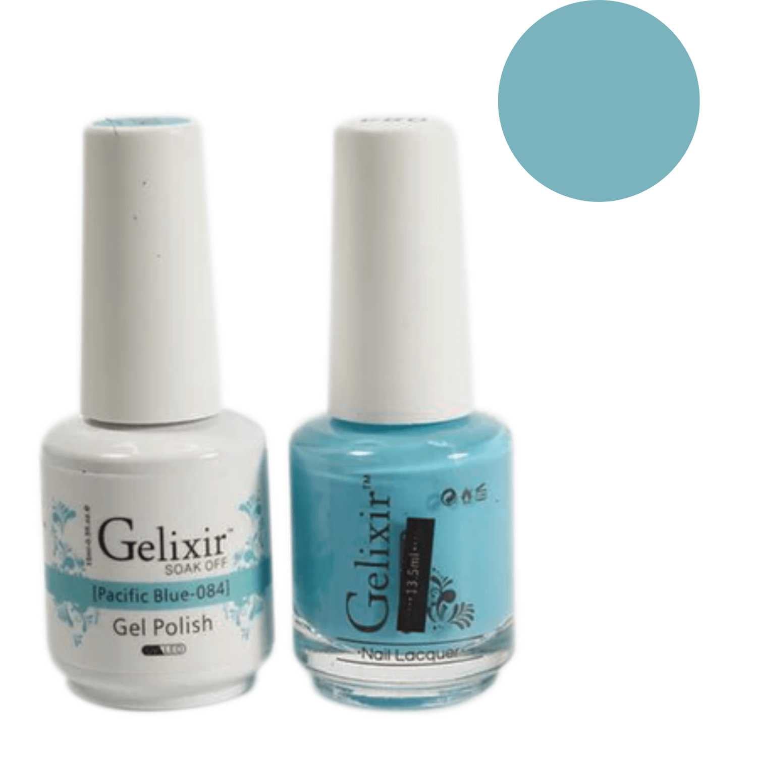 Gelixir Gel Polish & Nail Lacquer Duo Pacific Blue - #84 Gelixir