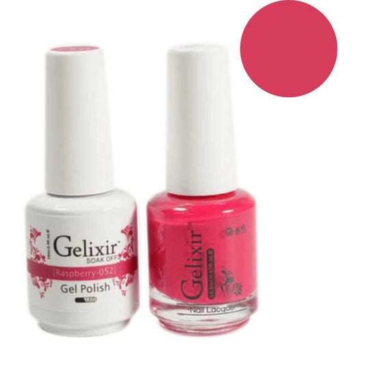 Gelixir Gel Polish & Nail Lacquer Duo Raspberry - #52 Gelixir