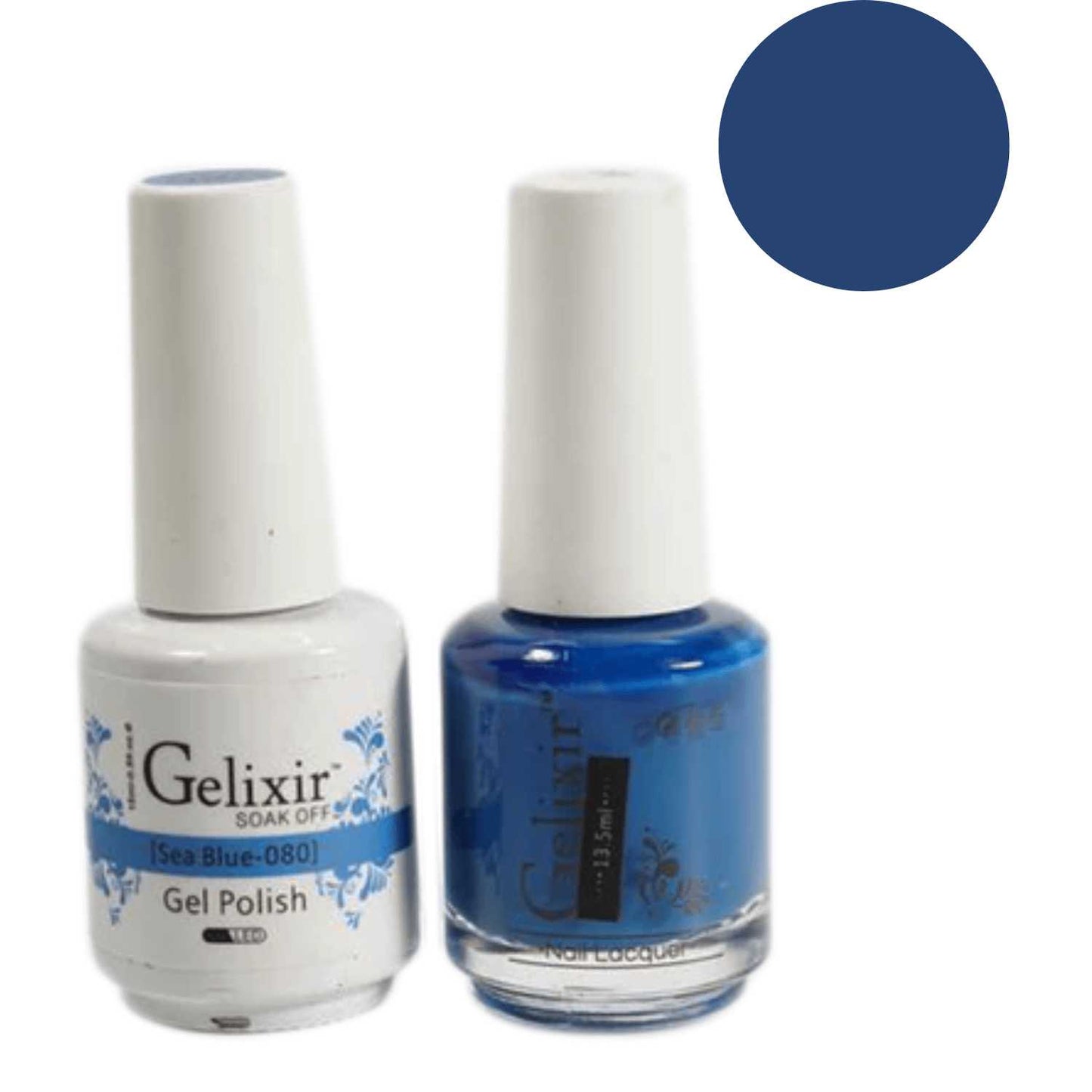 Gelixir Gel Polish & Nail Lacquer Duo Sea Blue - #80 Gelixir