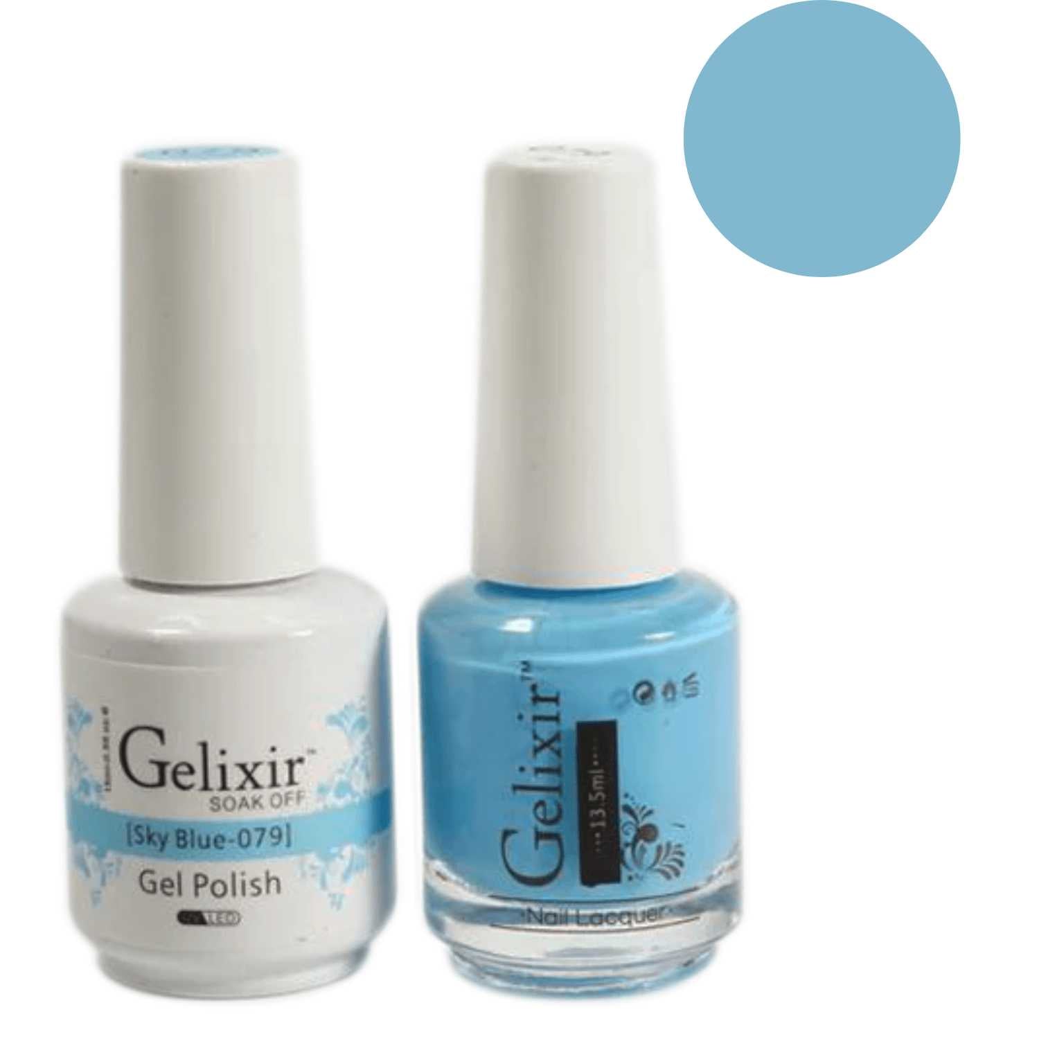 Gelixir Gel Polish & Nail Lacquer Duo Sky Blue - #79 Gelixir