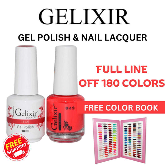 Gelixir Gel polish & Nail Lacquer Full Line Collection Gelixir