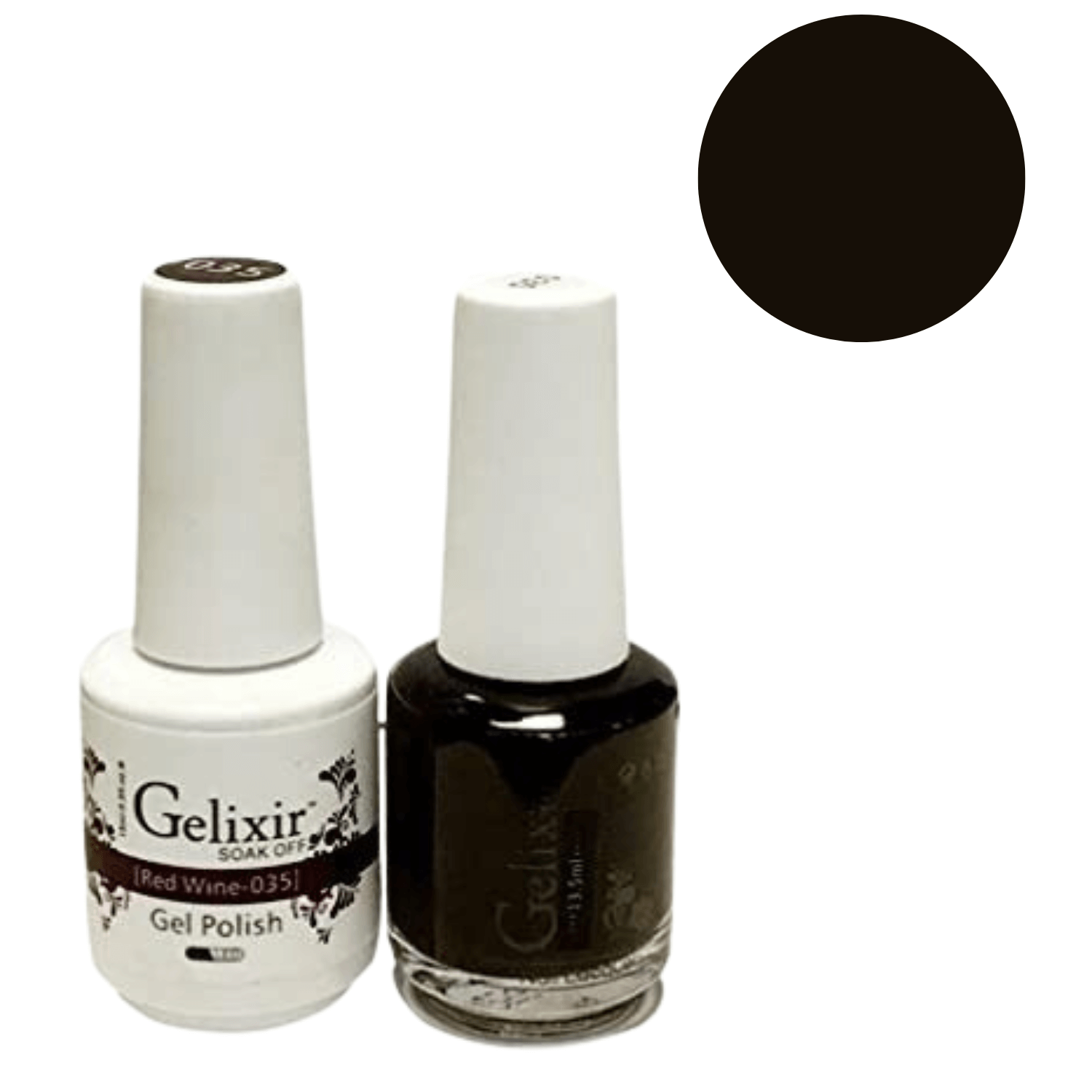 Gelixir Gel Polish & Nail Lacquer Duo Red Wine - #35 Gelixir