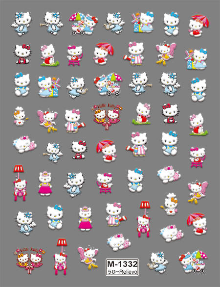 Nail Sticker 5D Hello Kitty Purin M1332 Premier Nail Supply