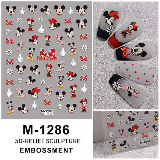 Nail Sticker 5D Mickey Mouse M1286 Premier Nail Supply