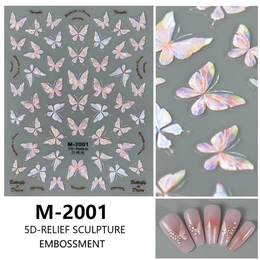 Nail Sticker 5D Butterfly M2001 Premier Nail Supply